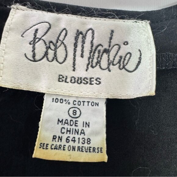 Bob Mackie blouses body suit embroidered jewels diamonds neckline stretchy - Picture 7 of 8